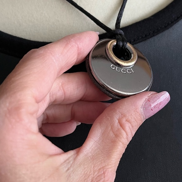 Authentic Gucci Logo Silver Charm (upcycled hardware from a Gucci handbag) - Picture 11 of 16